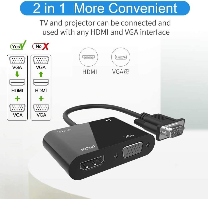 Vga a sales hdmi con audio
