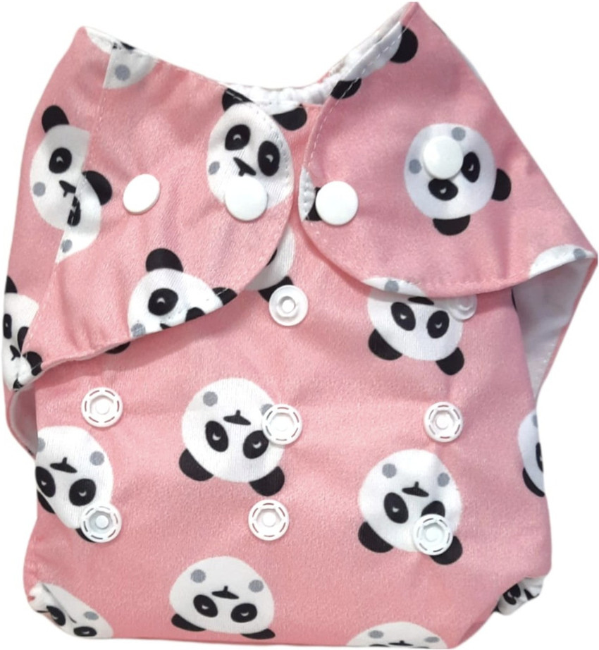 kistapo 100 Panda Penguine Print Cloth Diaper for Babies 3Months