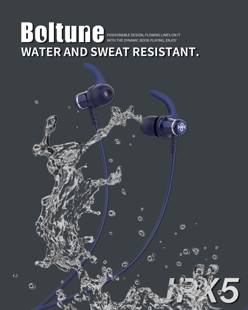 Boltune BT 335 Neckband hi bass Wireless Bluetooth headphone