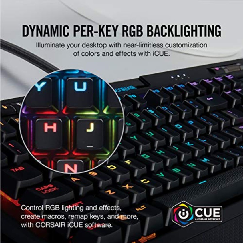 Corsair K70 RGB MK.2 MX Speed Wired USB Gaming Keyboard 