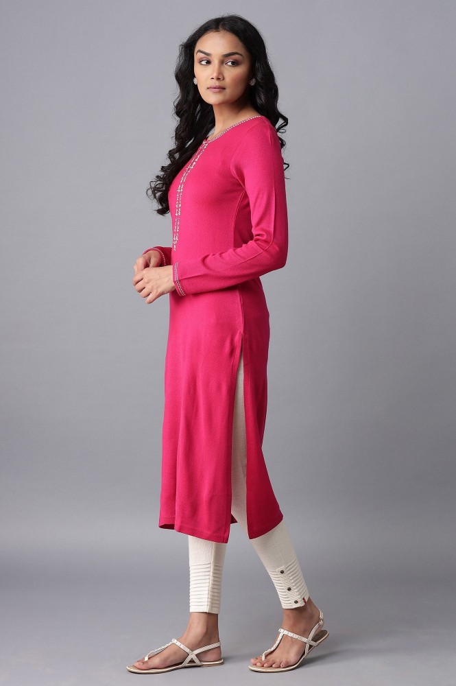 W kurtis hot sale pink colour