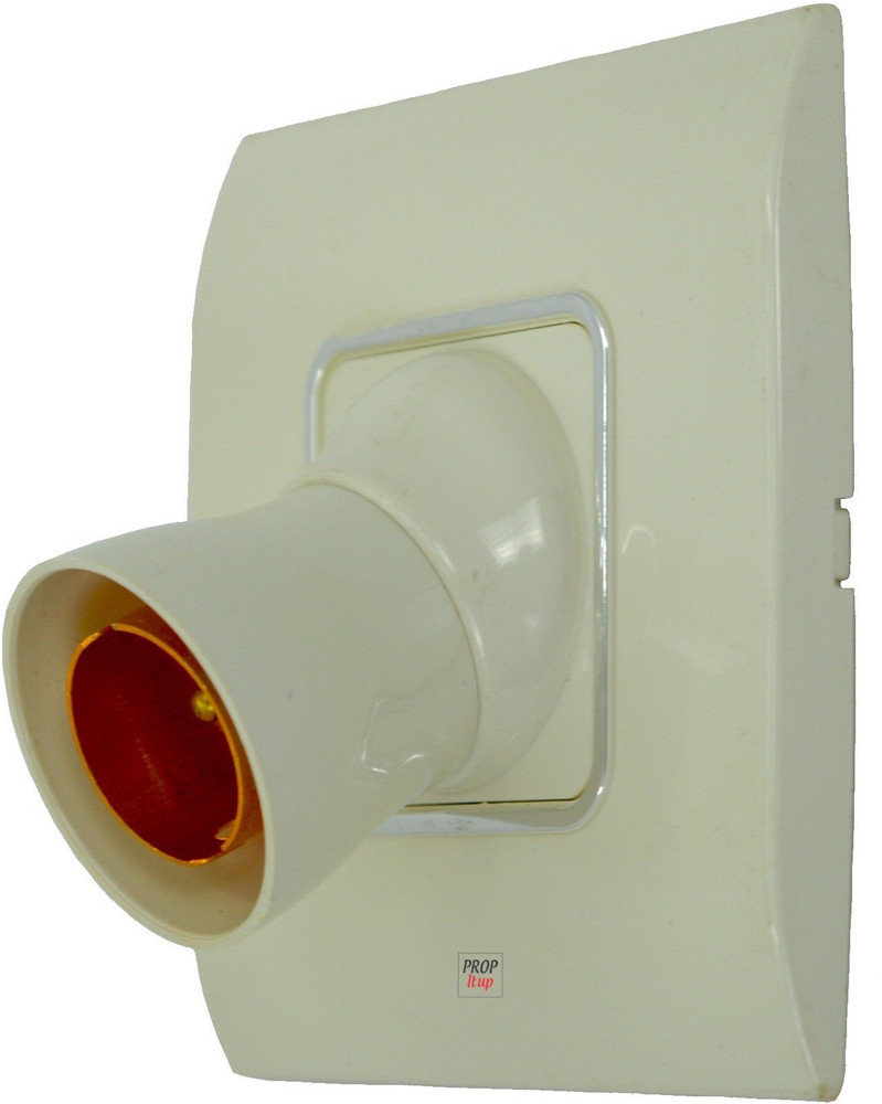 Prop It Up DECORATIVE SQUARE IVORY Fancy Bulb holder WITH CROM RING for wall home Plastic Light Socket B 22 PACK OF 3 ANGLE HN 03 Plastic Brass Light Socket Price in India