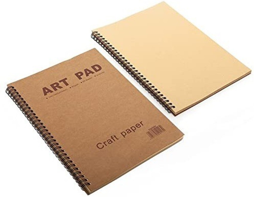KNAFS Art PAD 16K 60 Sheets Sketch Book Notebook 80gsm Craft  Paper Stationery Notepad for Painting,Sketching and Drawing UNRULED A3 110  gsm Craft paper - Craft paper