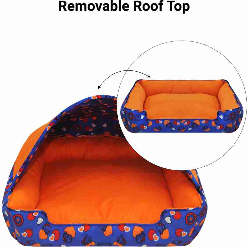 Dog bed with roof store