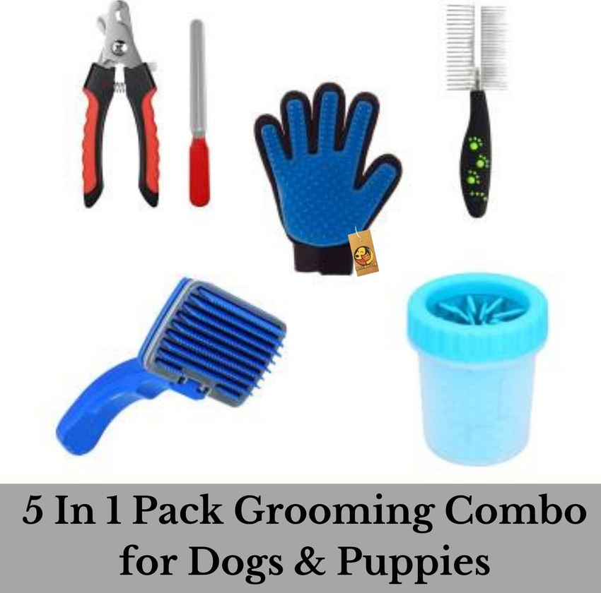 Foodie Puppies 5 in 1 Dog Grooming Kit for Dogs Puppies Nail