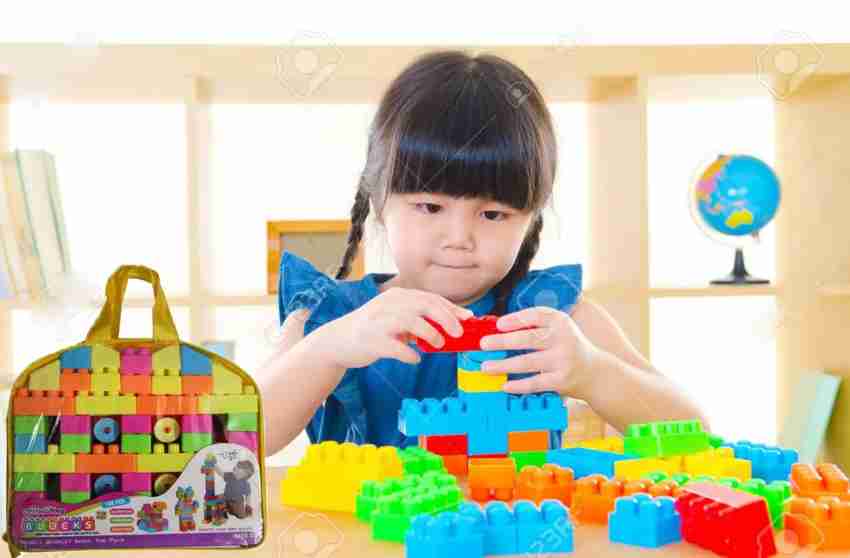 PLUS PLUS - BIG - BIG Picture Puzzles, Basic Color Mix - Construction  Building Stem Toy, Interlocking Large Puzzle Blocks for Toddlers and  Preschool : Toys & Games 
