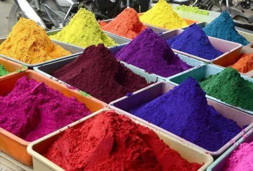 Rangoli Colors Shaining Floor Arts Multi Color Pack of 12 Each 250 Grams