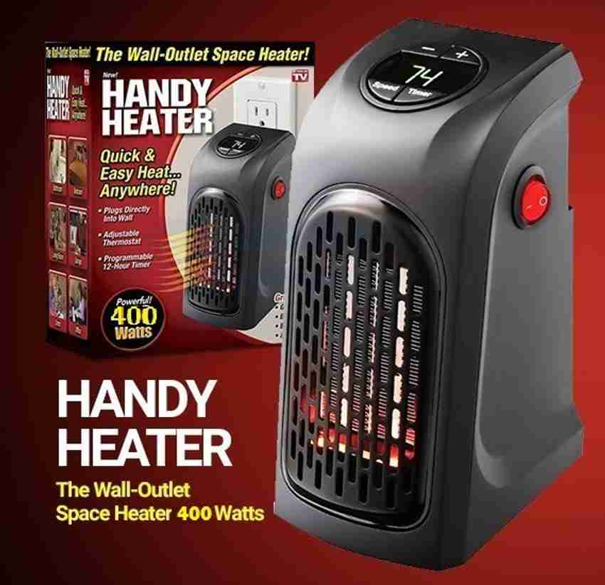 ZURU BUNCH Wall-Outlet Heater Electric Room Heater Compact Design Plug-in  Electric 400 Watts the Wall Outlet Space Heater, Air Warmer Blower  Adjustable Timer Digital Display for Home Office/Camper Bedroom, Office,  and Indoor
