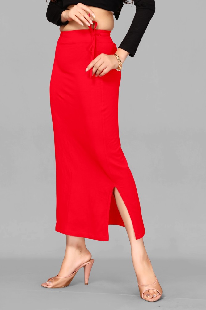 Buy Mehrang Lycra Saree Shapewear Petticoat for Women, Cotton  Blended,Petticoat,Skirts for Women,Shape Wear Dress for Saree (M,…