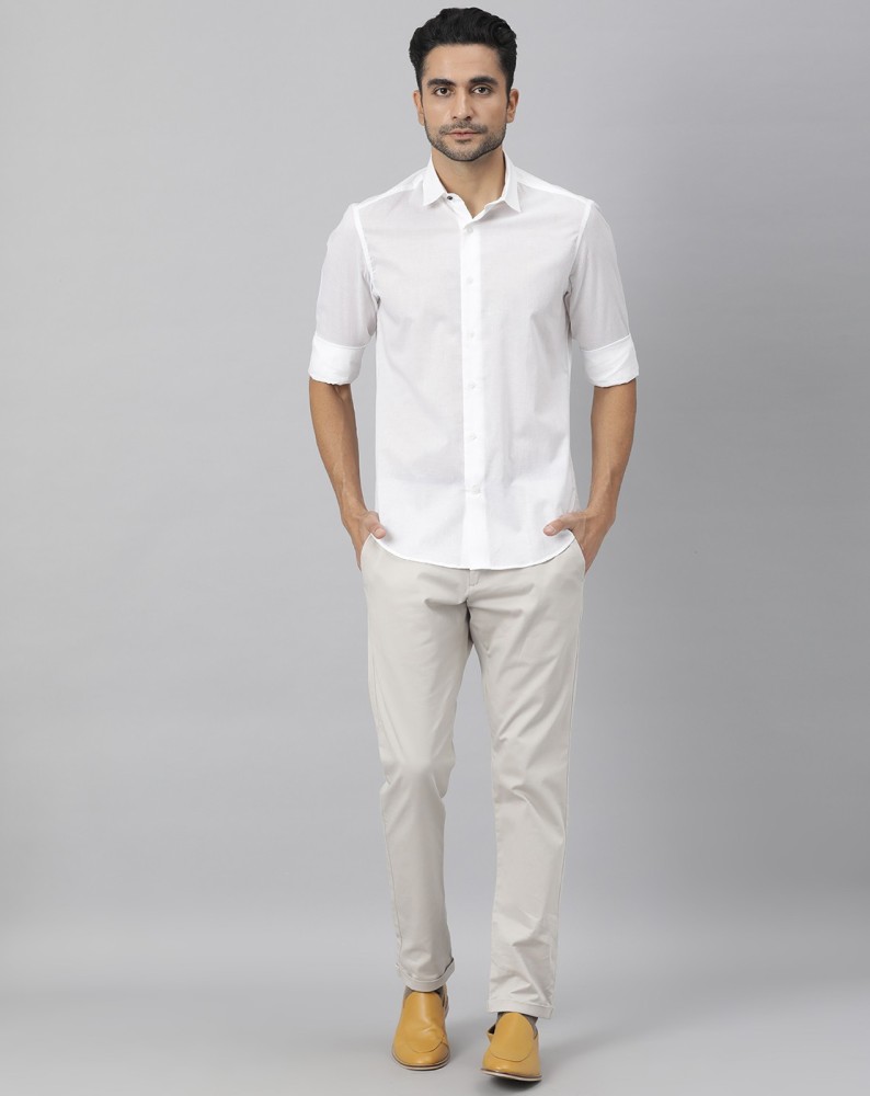 Buy RARE RABBIT Solid Cotton Slim Fit Men's Casual Shirt | Shoppers Stop