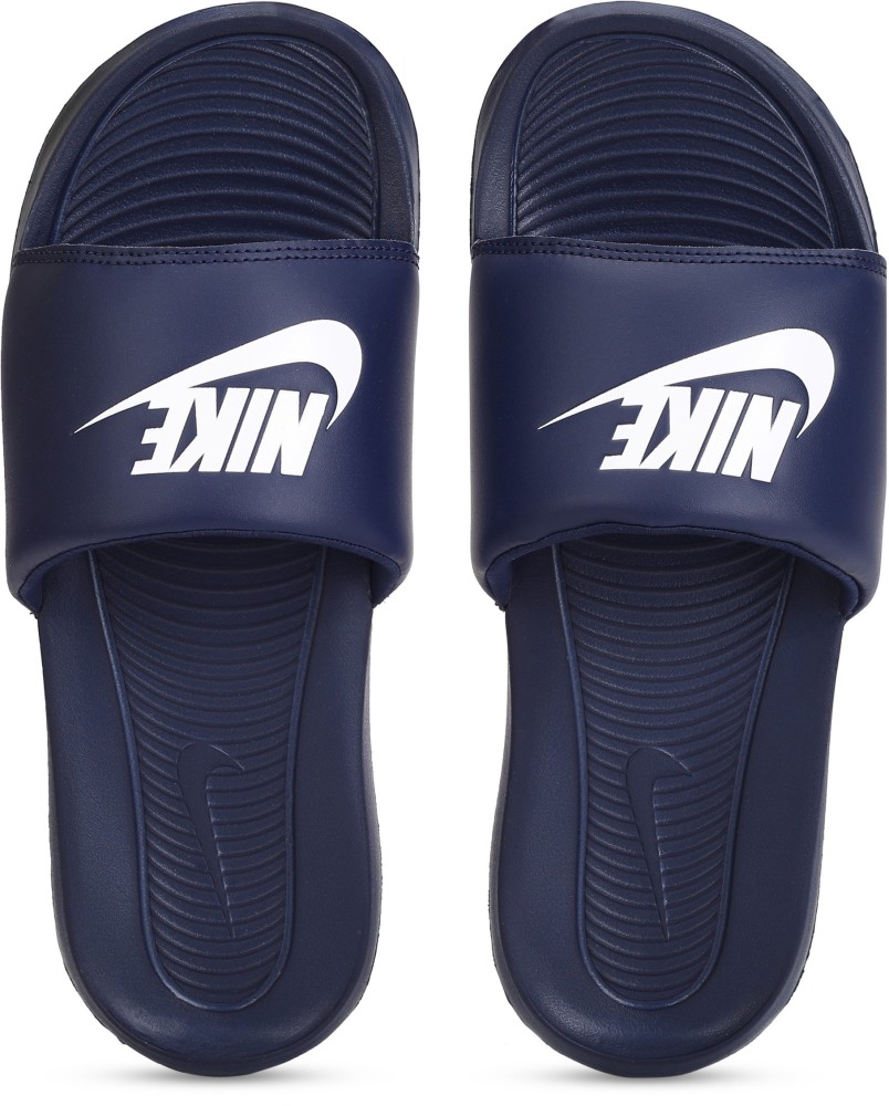 Mens blue best sale nike slides