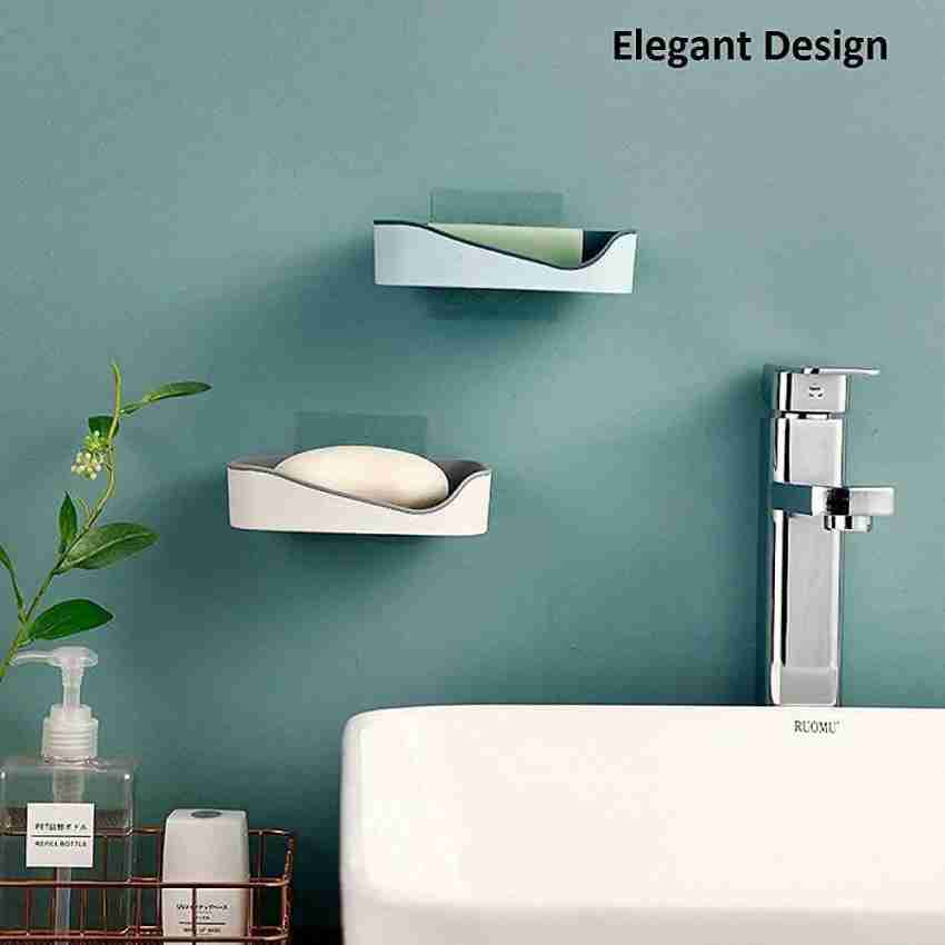 Self-adhesive Soap Holder Wall Mounted Soap Dish Bathroom Stylish Bar Soap  Holder 