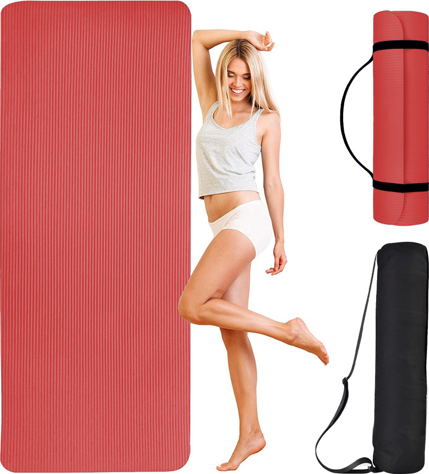 KROOH TPE Exercise Mats for Gym Workout Fitness for Men Women With Cover Bag Red 13MM mm Yoga Mat Buy KROOH TPE Exercise Mats for Gym Workout Fitness for Men
