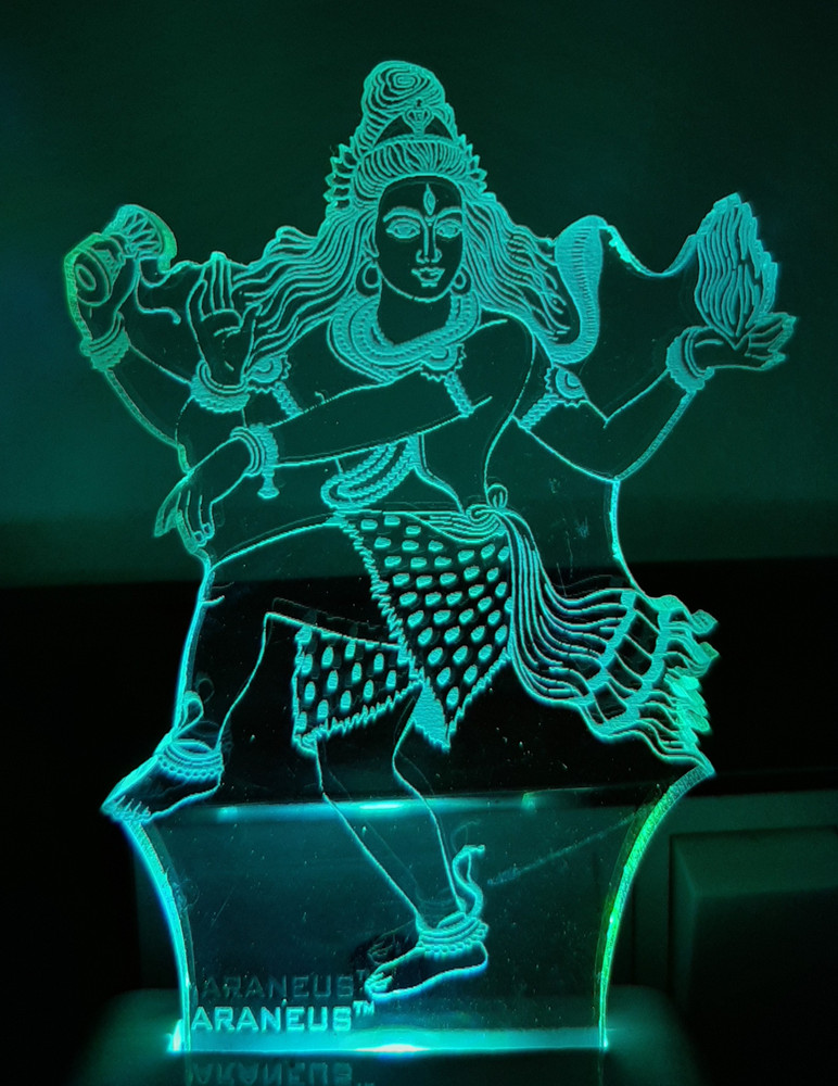 ARANEUS Mahakal 3D Illusion ANL 07 Night Lamp Night Lamp Price in