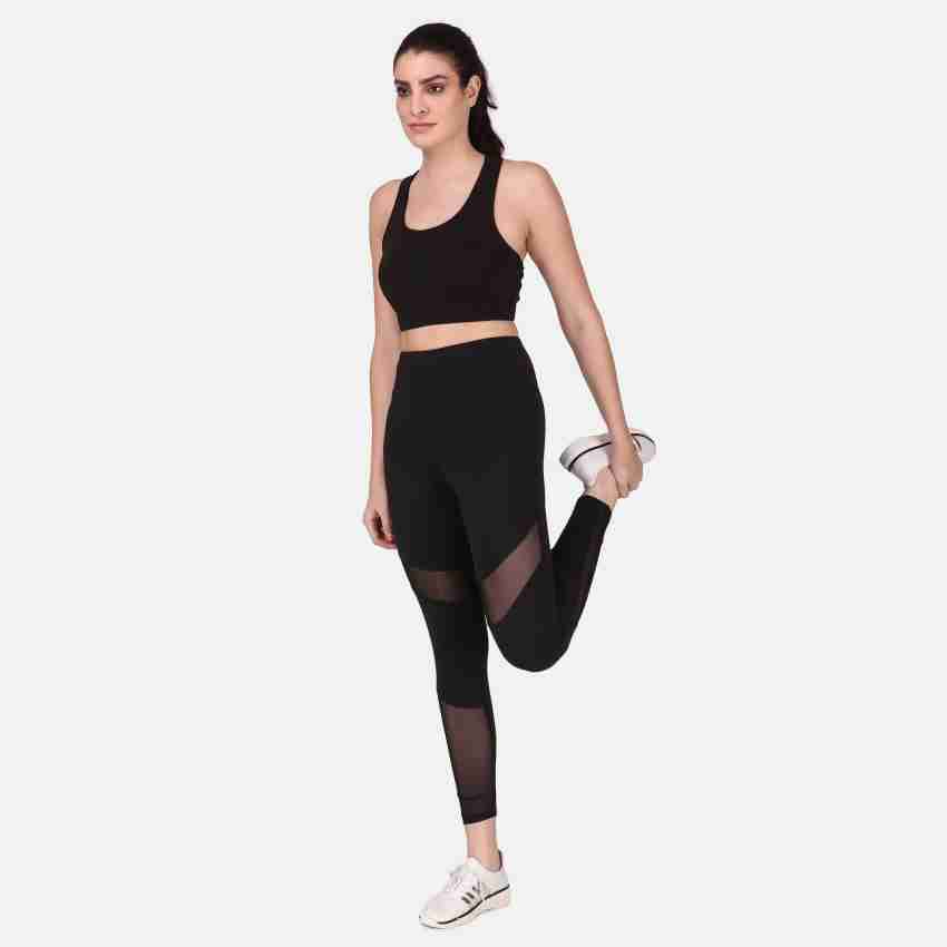 Fairiano Gym Wear Workout Leggings Tights Ankle Length Stretchable