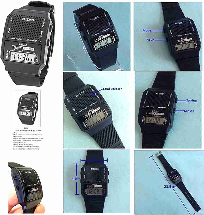 VITREND Talking Xj 716 Talking 02XJT Digital Watch For Men