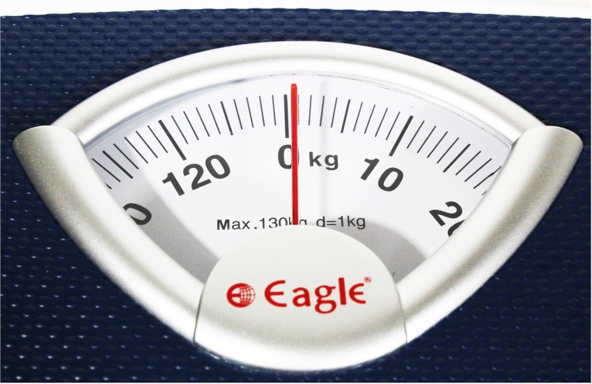 Buy Eagle Mechanical Personal Weighing Scale with Extra-Large Dial,  Anti-slip Textured Mat, Sleek Design - Analog Bathroom weight machine for  Body Weight, Fitness, Measures Weight upto 136kg and 100g Accuracy,  EMP-4002A Online at Best Prices in