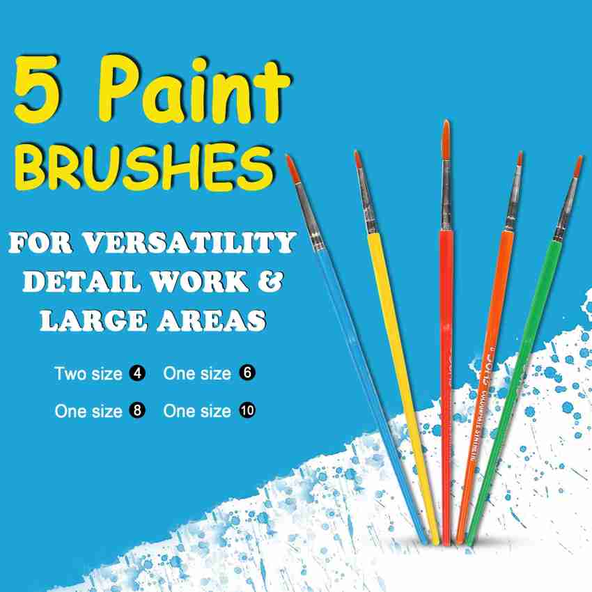 TommysUK Painting Set for Kids 5 - 12 Years Boys & Girls  Canvas Painting Kit for Kids with Wooden Canvas Paining Stand/ Water Color  Tube / Color Mixing Palette and