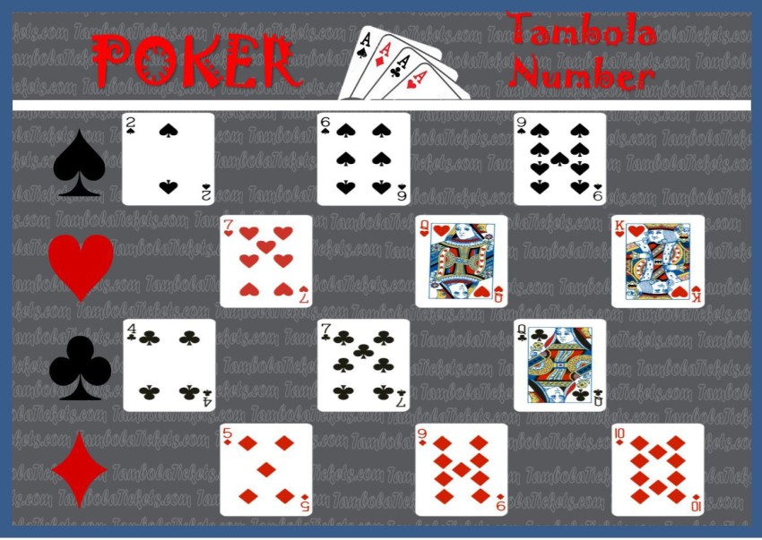 Tambola Game Board Template
