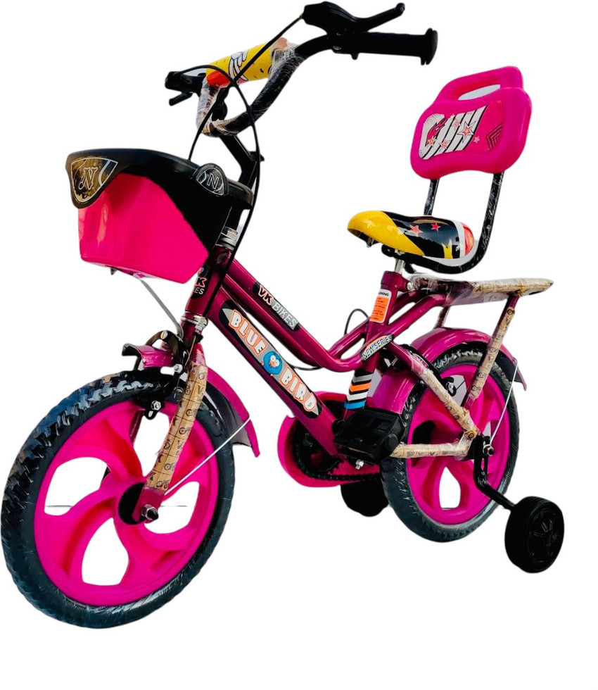 VK BIKES 14 T STICH V.K MODEL VKW NEW PVC COLOR PINK FOR 2 4