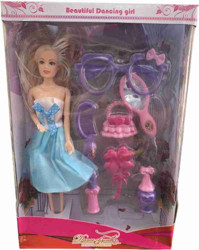 Fun Escape Doll With Specs Set Beautiful Doll Dressup Set for