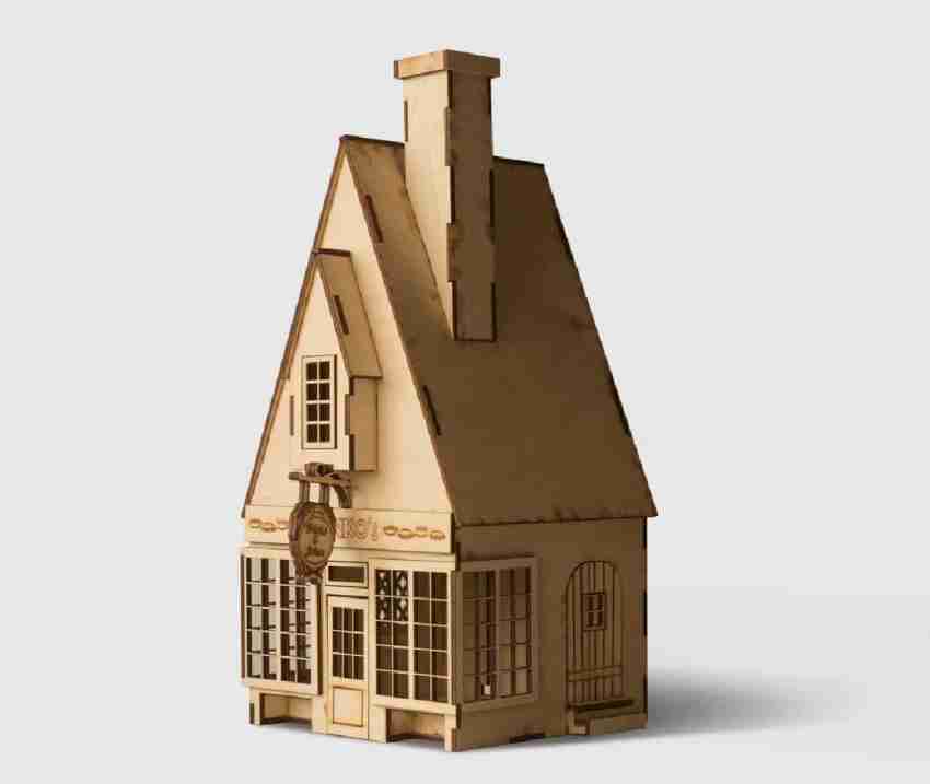 DIY wood dollhouse, toy cottage house for kids, doll house DIY kit