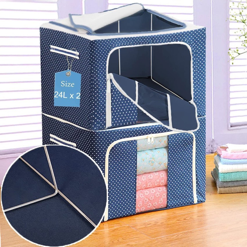 Buy Afflatus Storage Bags for Clothes Large Cloth Storage Box Saree  Organisers Storage for Wardrobe Storage Bag Storage Boxes for Clothes Cloth Storage  Bag Blanket Storage Bags 24 L Online at Best