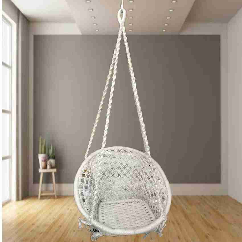 Jute swing chair discount