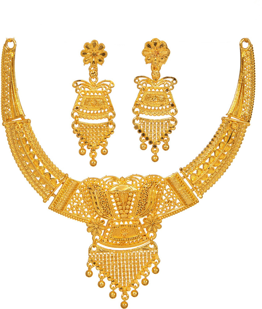 LILY Alloy Gold Jewellery Set Price in India Buy LILY Alloy Gold