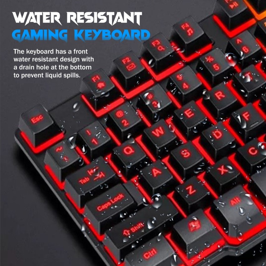 RPM Euro Games Gaming Keyboard With Semi-Mechanical Keys, RGB Backlit
