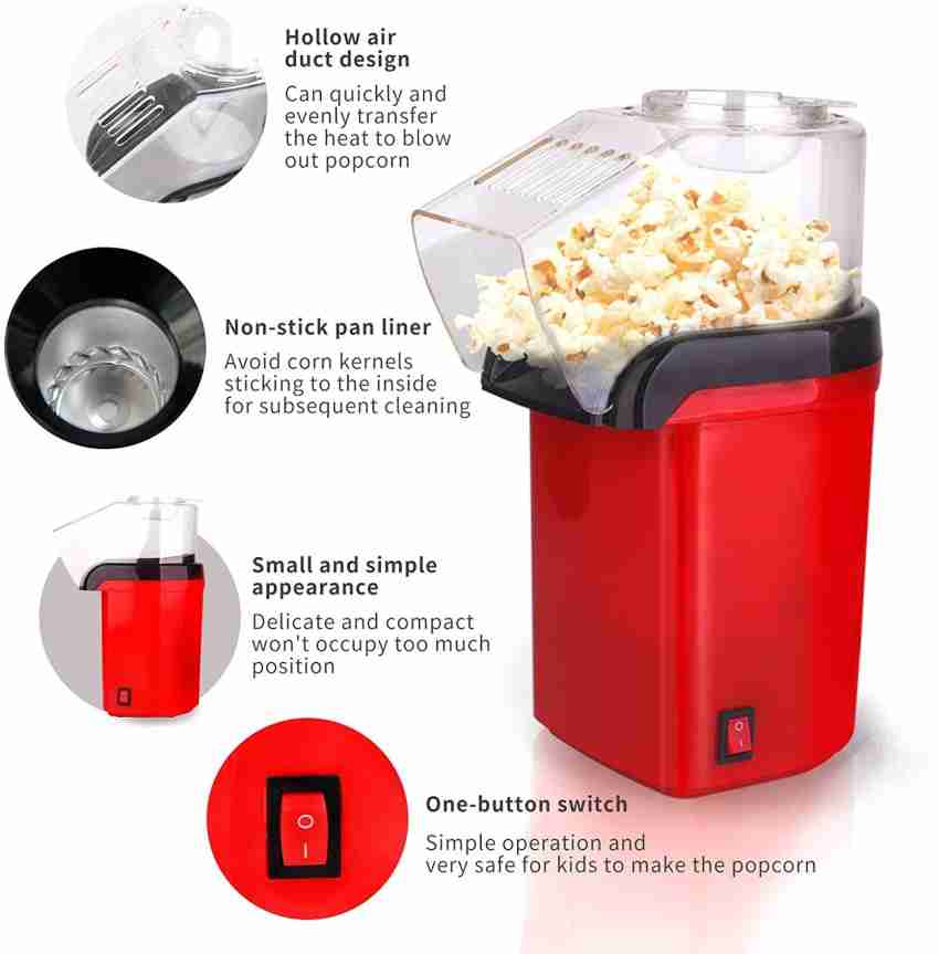 New Small Electric Popcorn Machine Mini Automatic Carnival Popcorn Machine  Household Corn Making Machine DIY Corn Popper