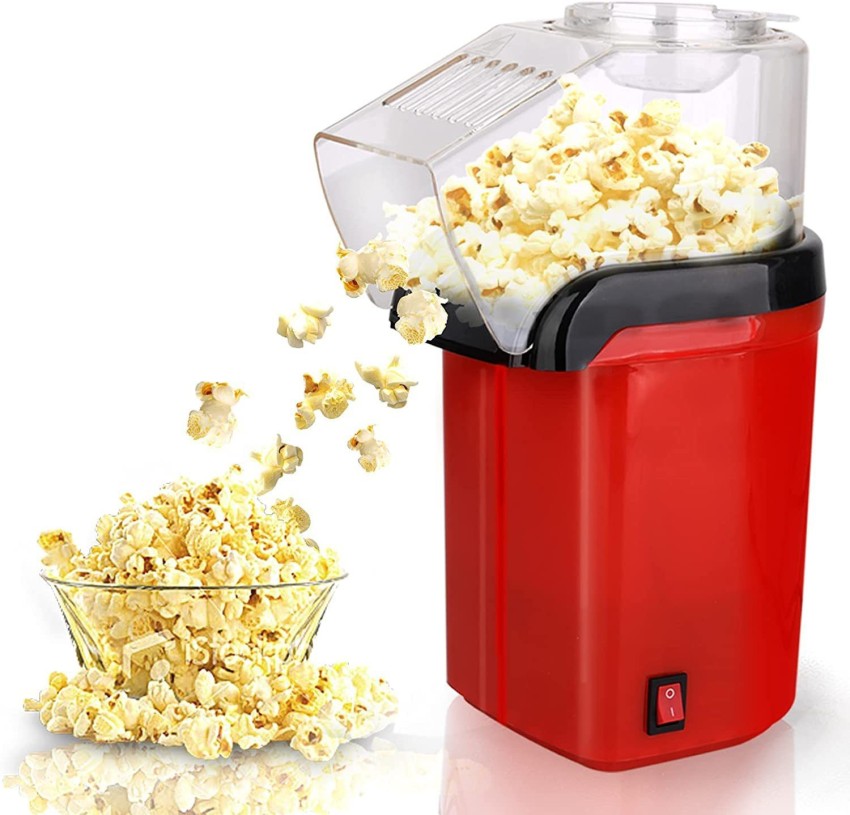 vetreo women's first choice Hot Air Popcorn Machine, Small 1200 W Electric  Oil Free Popcorn Maker with 60g Measuring Cup and Top Lid for Home,  Carnival and Parties 1 L Popcorn Maker