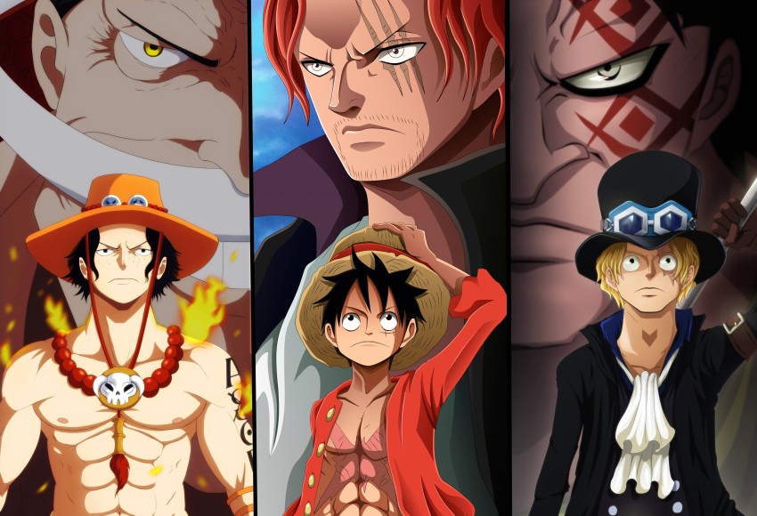 Wallpaper pirate, monkey d. luffy, one piece, anime, big smile