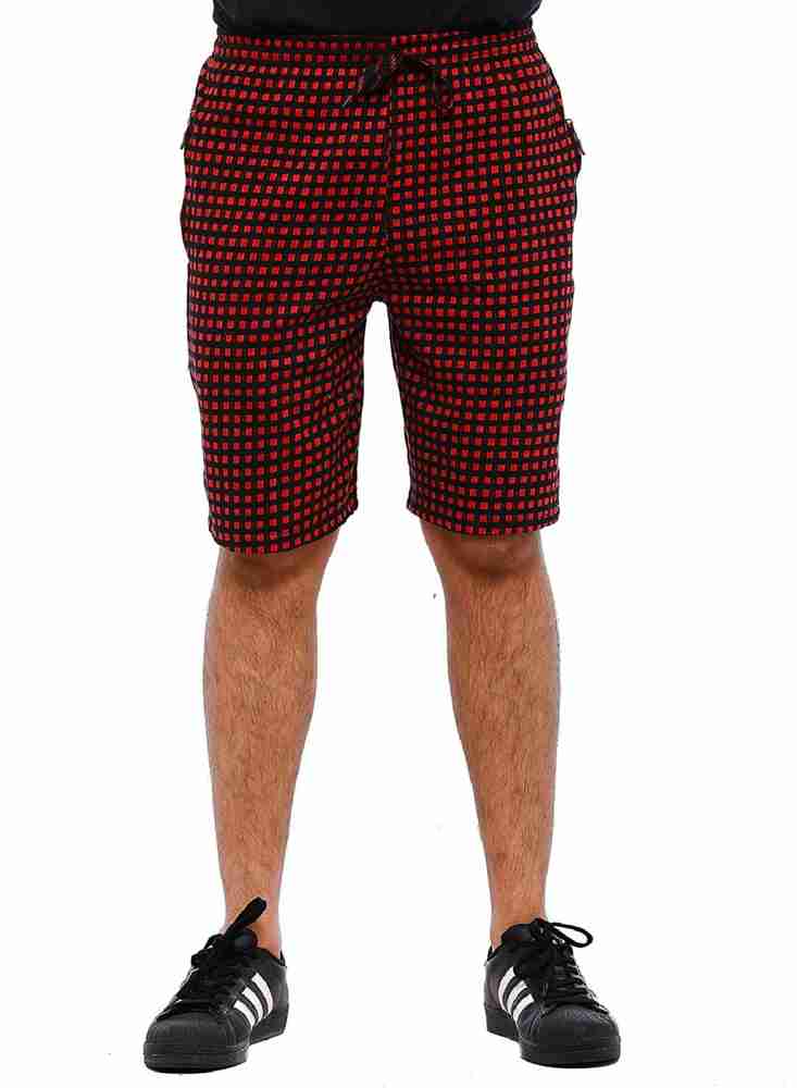 Ranu Checkered Men Red Black Regular Shorts Buy Ranu Checkered Men Red Black Regular Shorts Online at Best Prices in India Flipkart