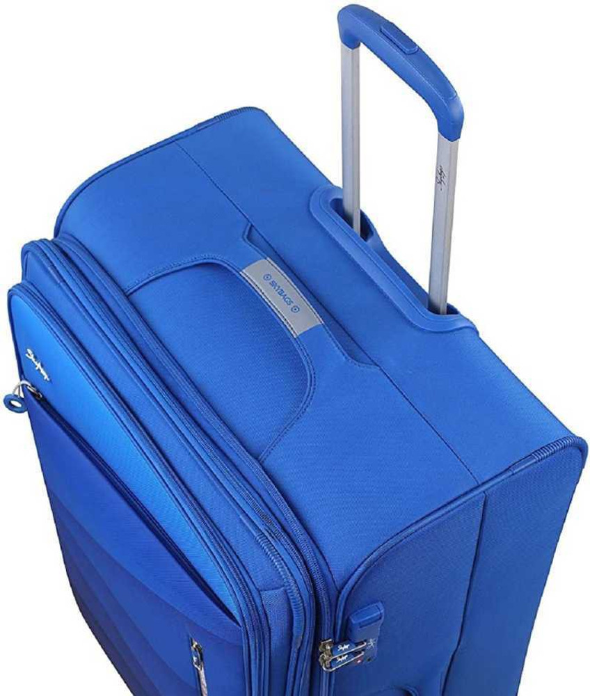 SKYBAGS 4 WHEEL LARGE SIZE 80 CM TSA LOCK STROLLY WITH ANTI THEFT ZIPPER Expandable Check in Suitcase 4 Wheels 32 inch BLUE Price in India Flipkart