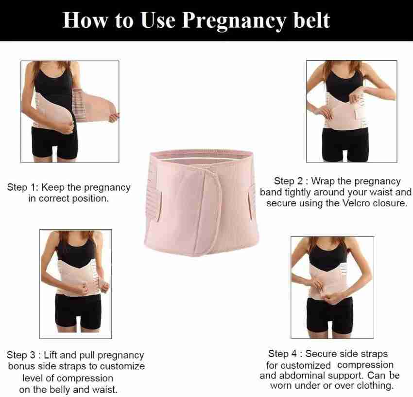 ELEBAE Women's Postpartum 3-in-1 Girdles Wrap – Waist + Pelvis + Belly  Support Recovery Belt Waist Trainer Postnatal Shapewear Body Shaper Belly  HIPS