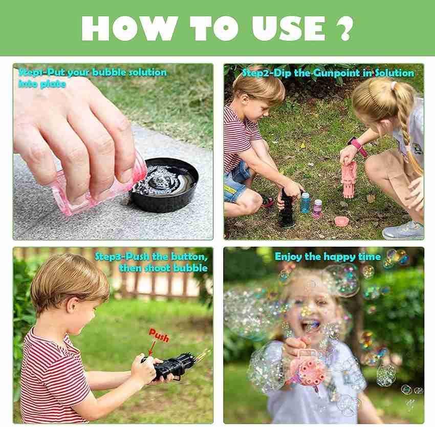 How to shop use bubble gun