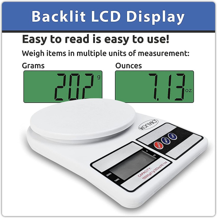 beatXP Kitchen Digital Weighing Scale (White) Price - Buy Online