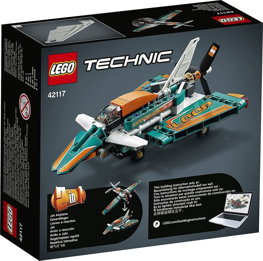 LEGO 42117 Technic Race Plane Toy to Jet Aeroplane 2 in 1 Building