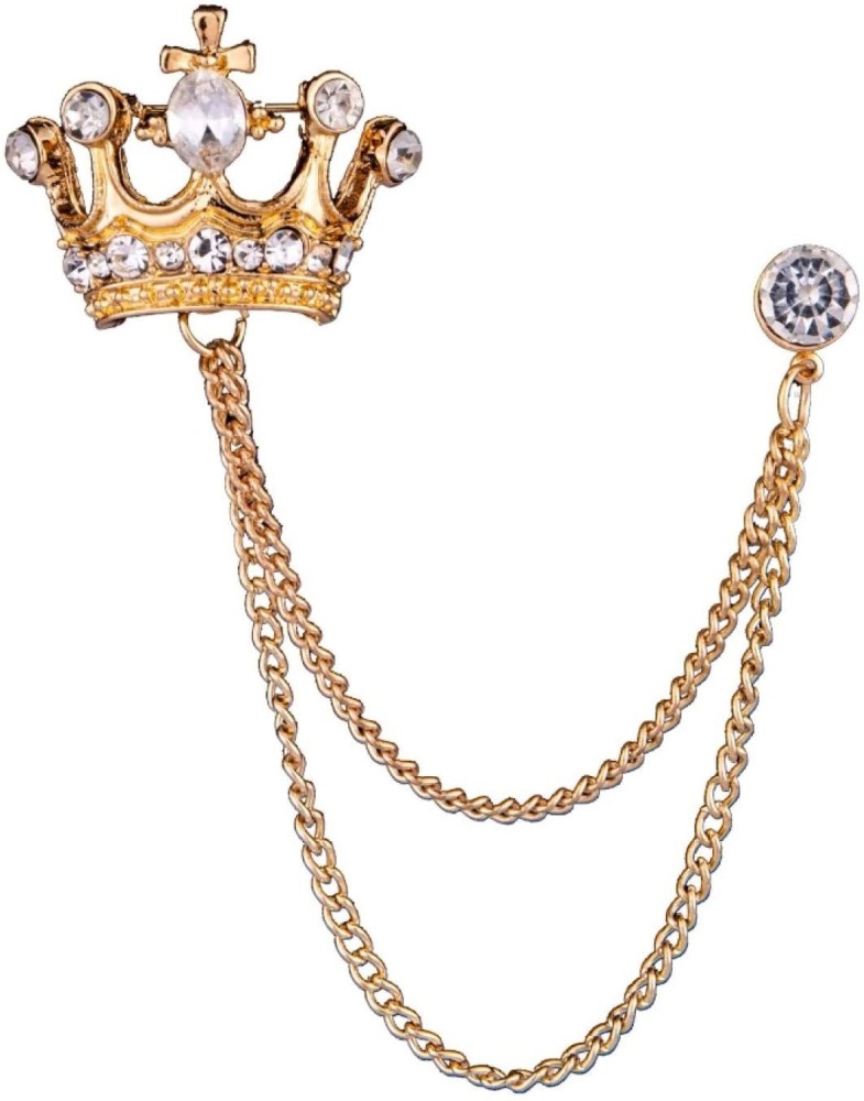 King deals crown brooch