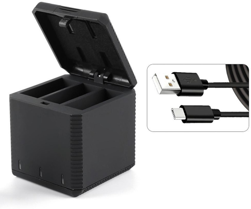 RUIGPRO 3 Ports Triple USB Battery Charger Storage Case For DJI