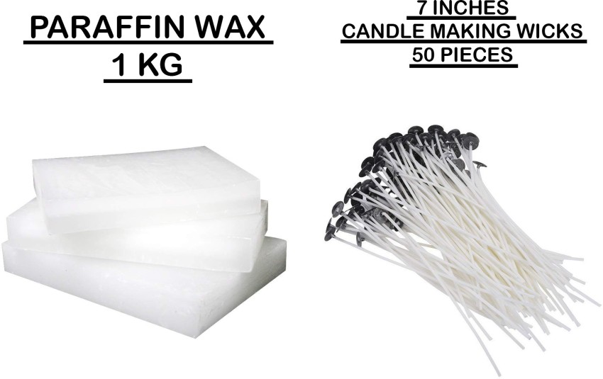 MAGICMOON 500 Gram Paraffin Wax For Candle Making with 50 Piece 5
