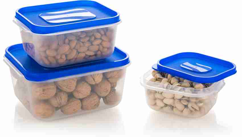 Buy Viraj Sigma Container Plastic Container , Small Boxes for Storage and  carrying Food, Chutney Snacks Pickle ( Set of 4) Online In India At  Discounted Prices