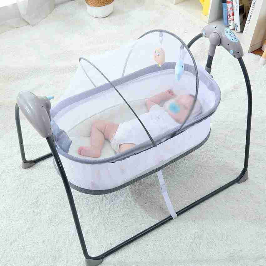 Automatic swing baby bed on sale