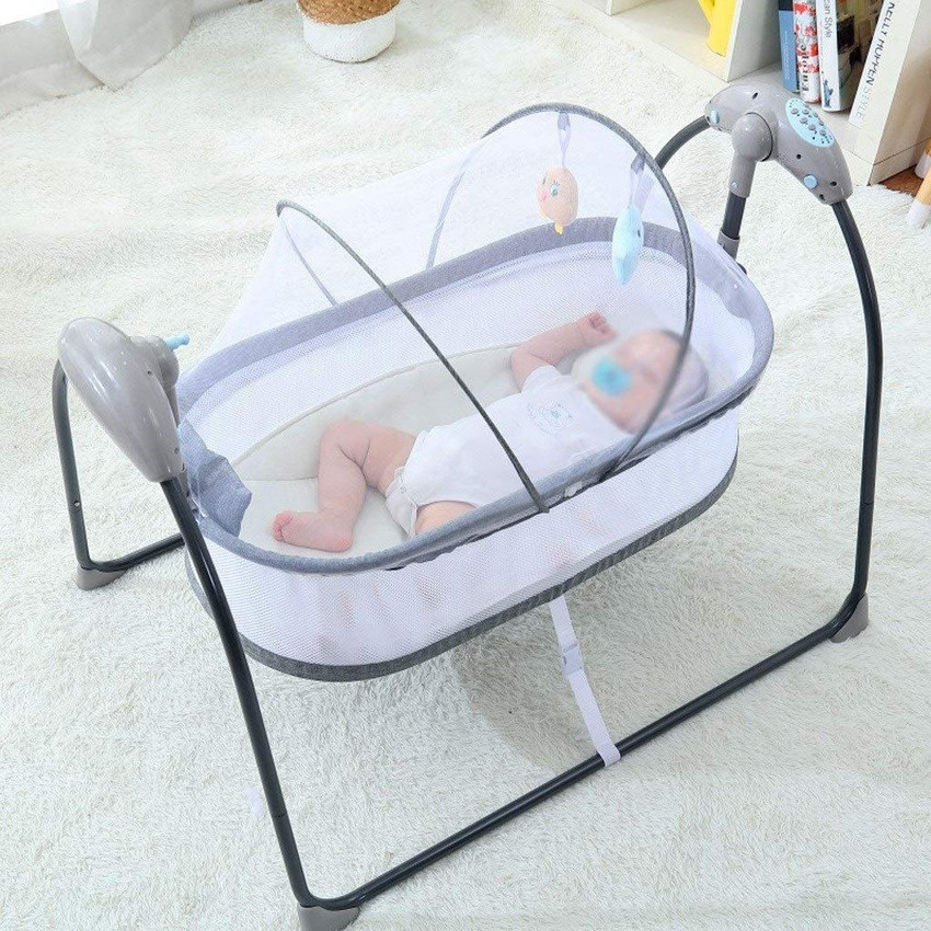 GOCART New Born Electric Baby Crib Baby Cradle Baby Jhula with Music Mosquito Buy Baby Care Products in India Flipkart