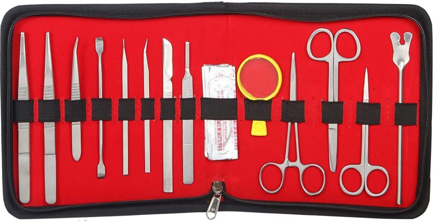 30 Pieces Scalpel Sterile Blades #10 with 2 Pack #3 Metal Scalpel Knife  Handle & Storage Case, for Biology Lab Anatomy, Practicing Cutting, Medical