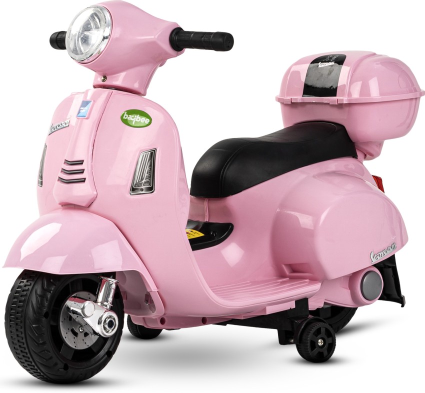 baybee Mini Vespa Rechargeable Battery Operated Electric Ride on Kids Bike Electric Baby Bike with Foot Accelerator Music Light Electric Bike for Kids to Drive for Boys Girls 2 to 5 Years