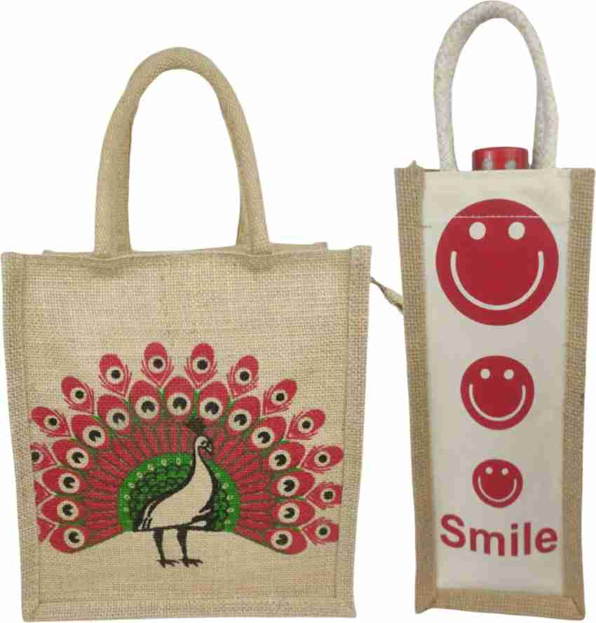 Small jute bags for lunch hot sale