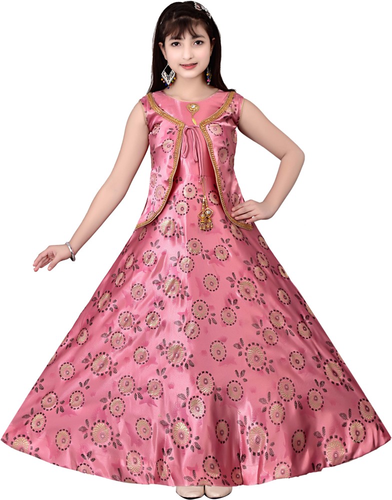 Kitty Fashion Girls Maxi Full Length Festive Wedding Dress Price in India Buy Kitty Fashion Girls Maxi Full Length Festive Wedding Dress online at Flipkart