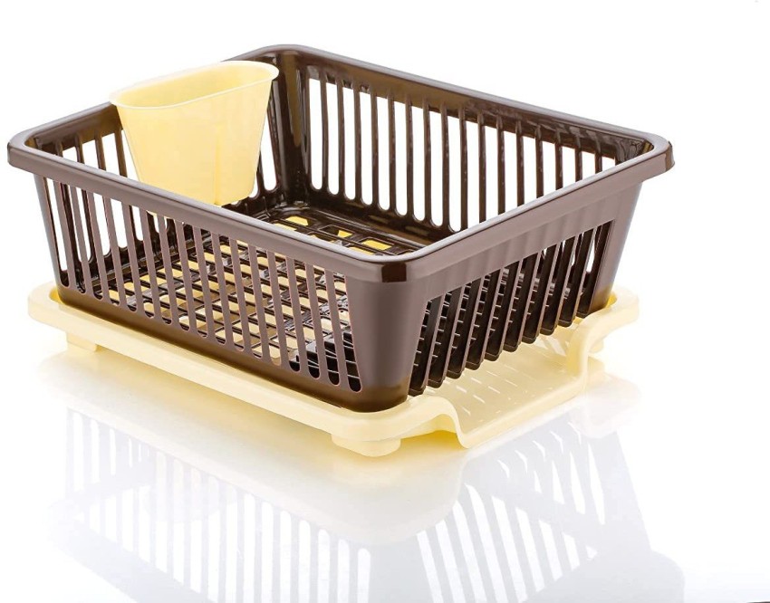 3 in 1 Combo Kitchen Utensil Drainer Basket with Tray